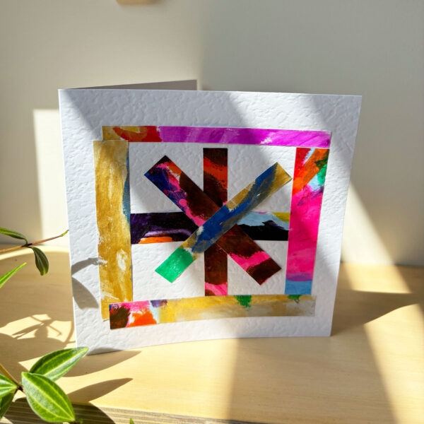 'Window Star' handmade card