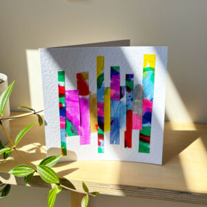 'Piano Keys' handmade card