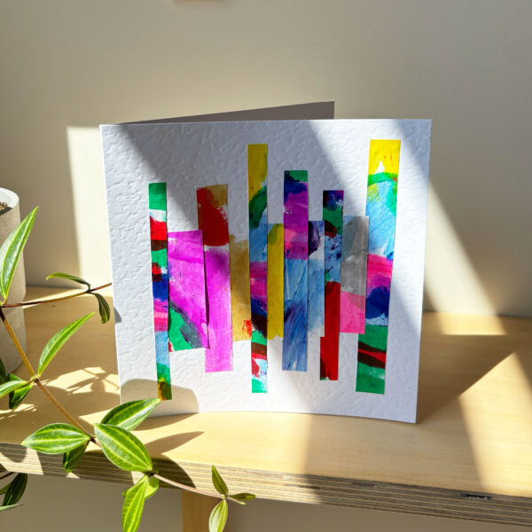 'Piano Keys' handmade card